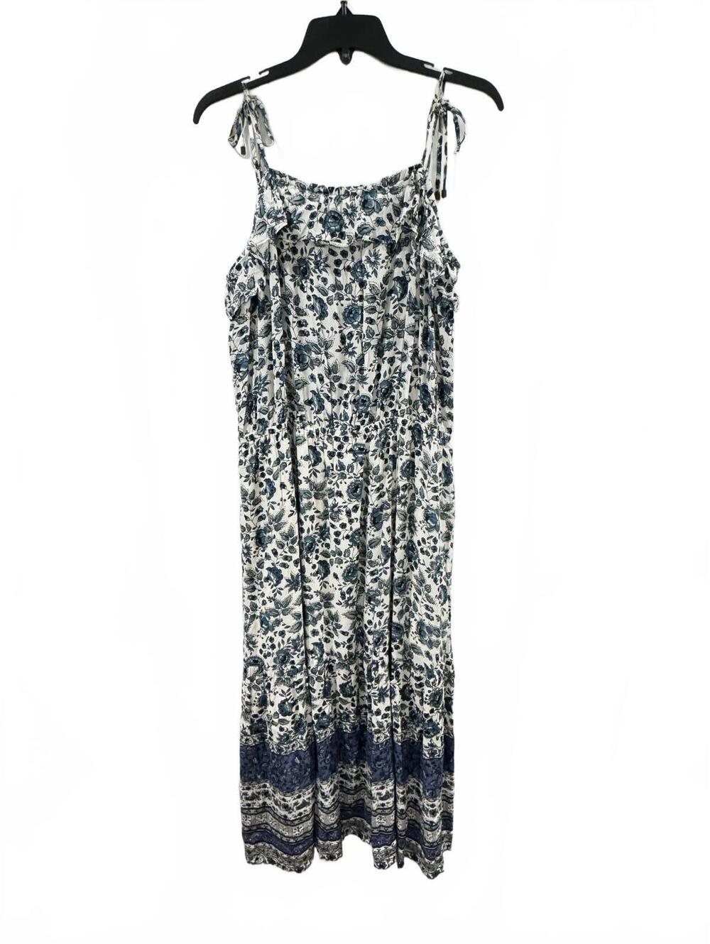 Matilda Jane Good Hart Maisie Floral Ruffle Midi Dress Large Blue White - Picture 2 of 9